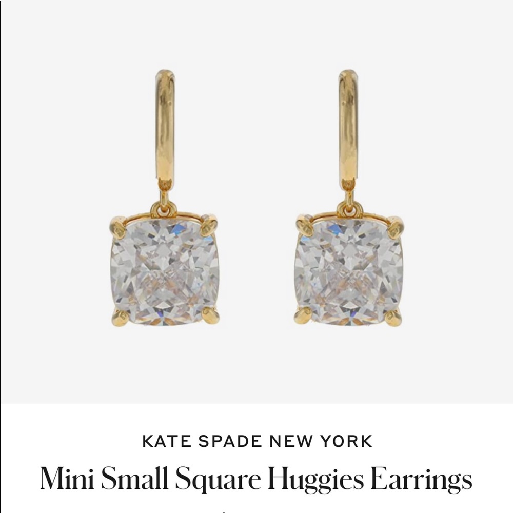 Kate Spade New York | Mini diamond huggie earrings